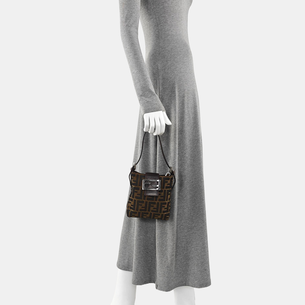 Canvas Top Handle Bag Brown