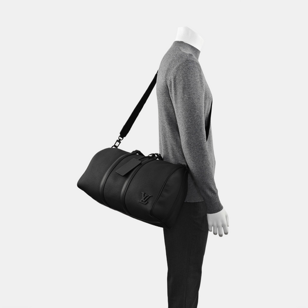 KEEPALL 40 Calfskin Black