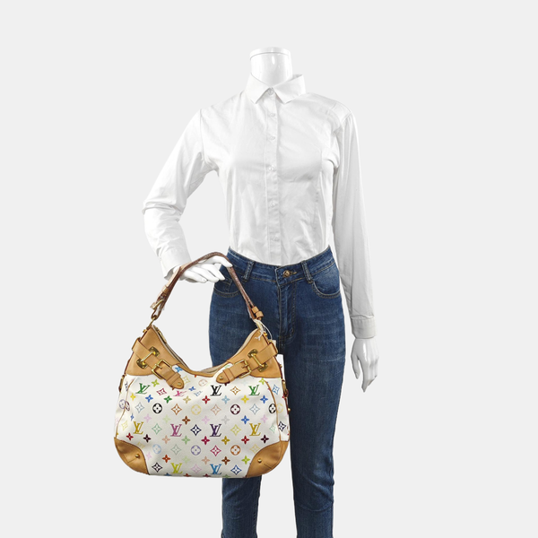 GRETA Monogram Coated Canvas White