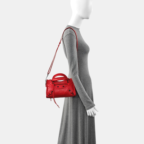 Classic City Mini Lambskin Red