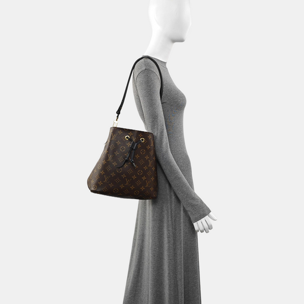 NÉONOÉ MM Monogram Coated Canvas Brown