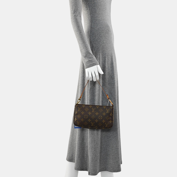 ACCESSOIRES Monogram Coated Canvas Brown