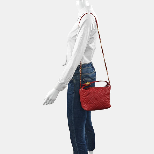 HOBO Quilted Lambskin Red