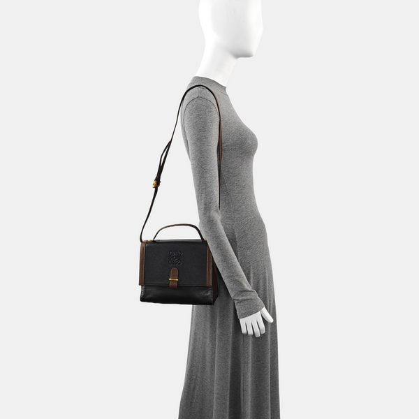 Calfskin Shoulder Bag Black