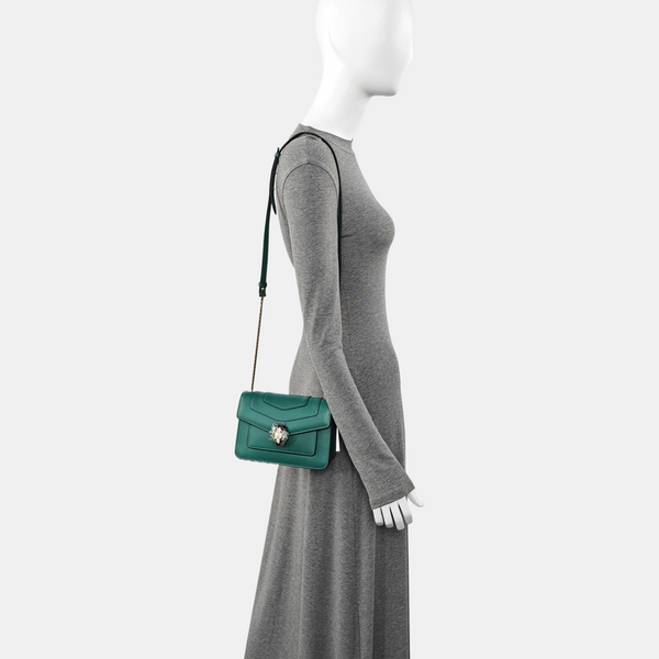 SERPENTI FOREVER Small Calfskin Green
