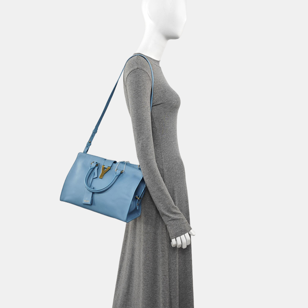 CHYC Y LIGNE Small Calfskin Blue