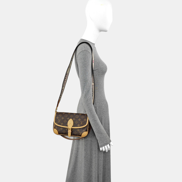 DIANE Monogram Coated Canvas Brown