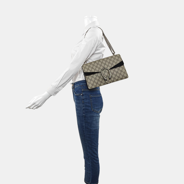 Authenticated pre-owned Dionysus Small Monogram Coated Canvas Beige - Shoulder Bag at Looply