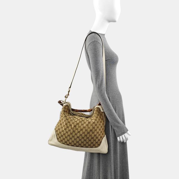 Authenticated pre-owned Bamboo 1947 Monogram Canvas Brown - Shoulder Bag at Looply