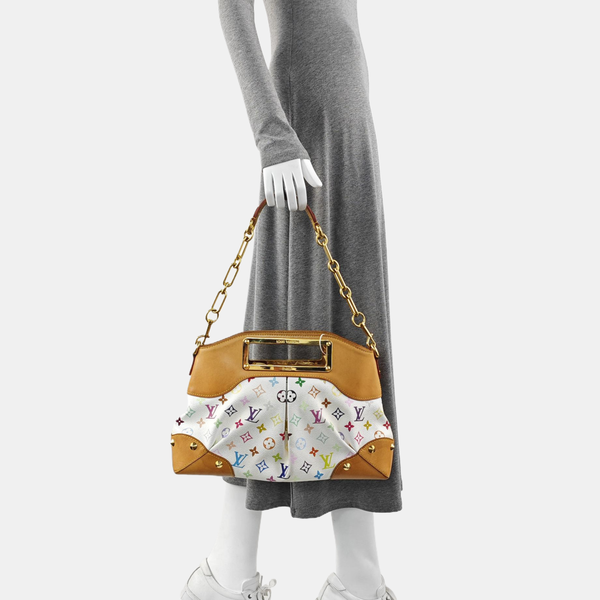 LV × TM JUDY MM Monogram Coated Canvas White