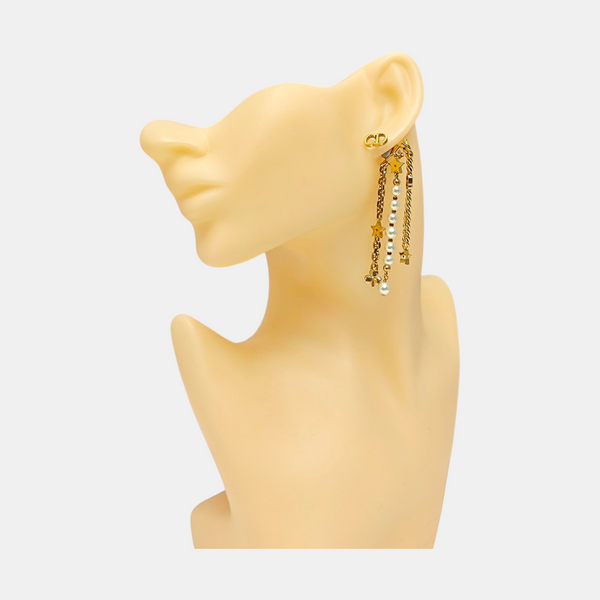 Perles De Désir Metal Gold Earrings