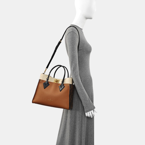 ON MY SIDE MM Monogram Calfskin Brown