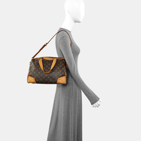 RETIRO NM Monogram Coated Canvas Brown