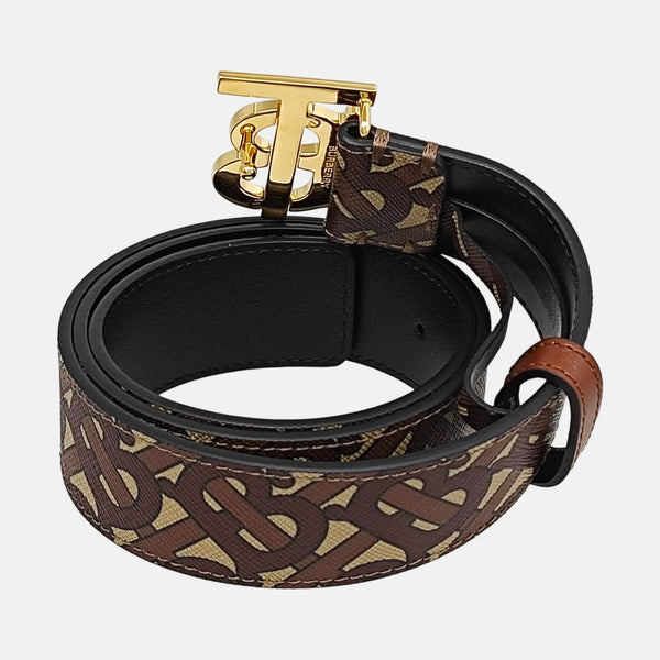 Coated Canvas Belt Brown
