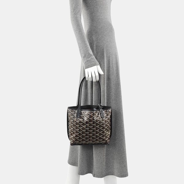 Anjou Mini Coated Canvas Black