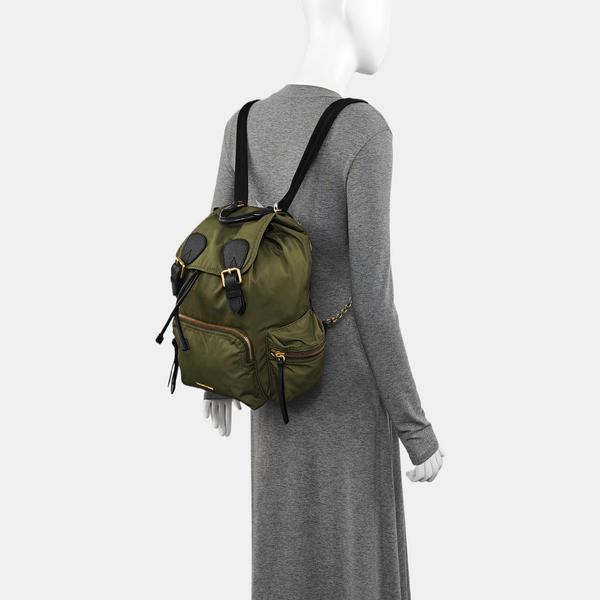 The Rucksack Medium Nylon Green