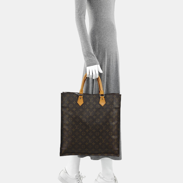 SAC PLAT GM Monogram Coated Canvas Brown