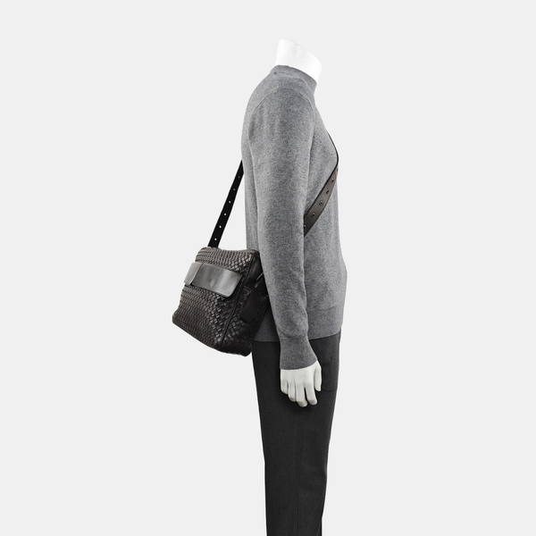 Calfskin Shoulder Bag Brown