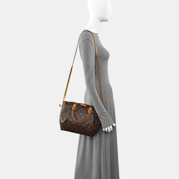 TURENNE Monogram Coated Canvas Brown