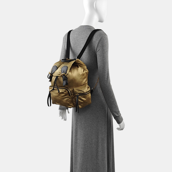 The Rucksack Medium Nylon Gold