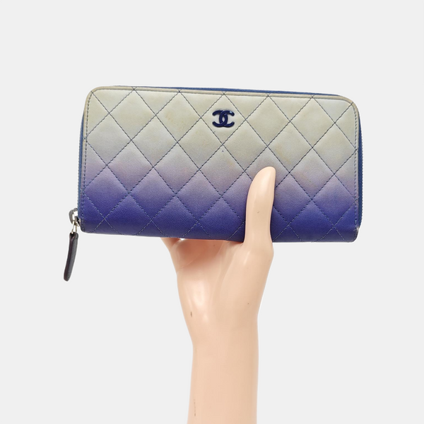 Quilted Calfskin Wallet Multicolor