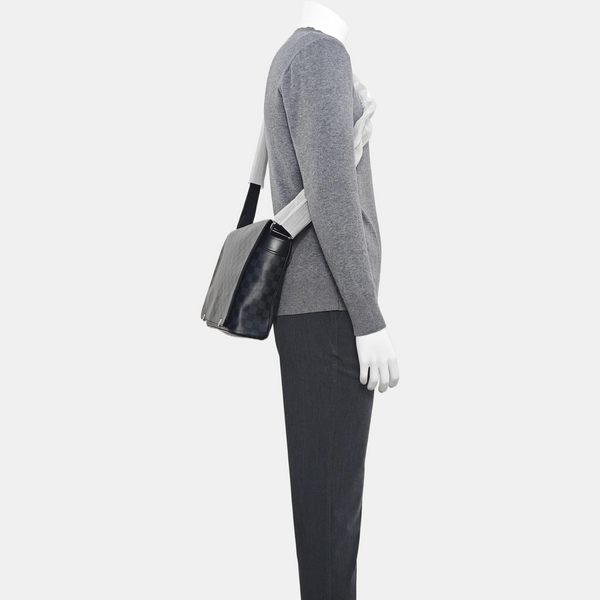 DISTRICT MM Damier Graphite Coated Canvas Gray
