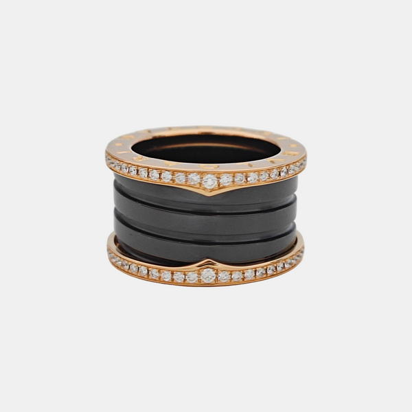 B.ZERO1 18k Rose Gold Ring EU 49