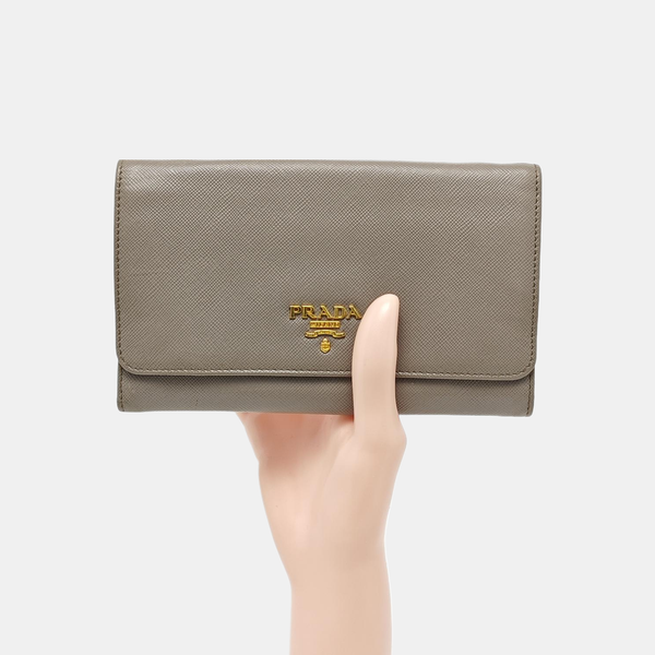 Calfskin Wallet Gray