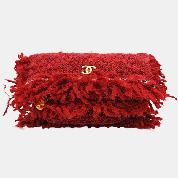 Fabric Clutch Red