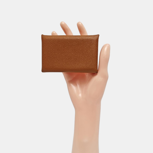 Calvi Epsom Brown Card Holder