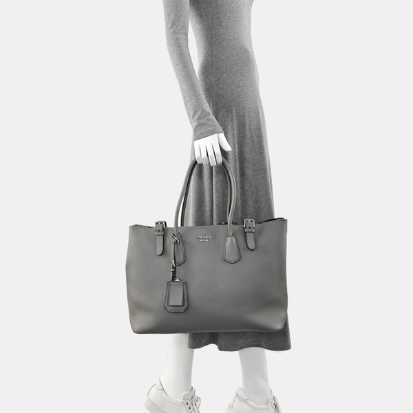 Calfskin Tote Bag Gray