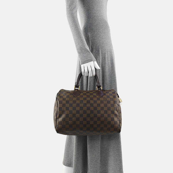 SPEEDY 30 Damier Ebene Coated Canvas Brown