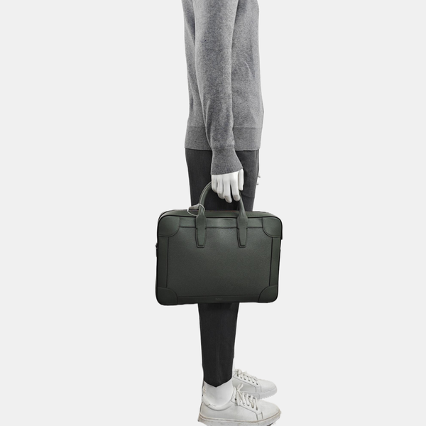 Calfskin Top Handle Bag Green