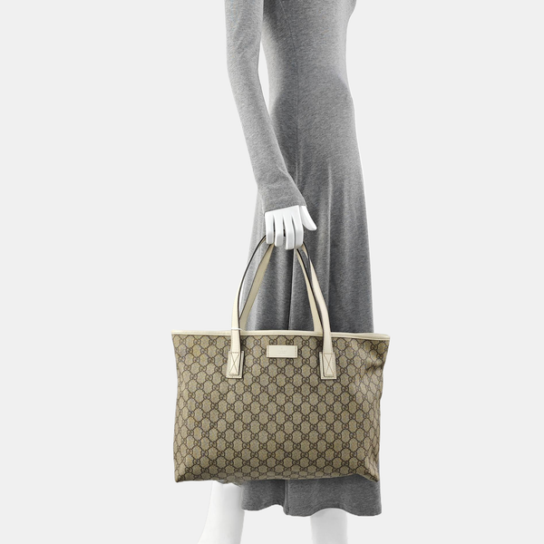GG Imprime Monogram Coated Canvas Beige