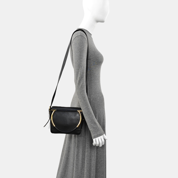 Calfskin Shoulder Bag Black