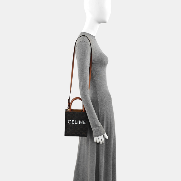 CABAS CELINE Mini Coated Canvas Brown