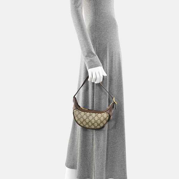 Ophidia Mini Monogram Coated Canvas Beige