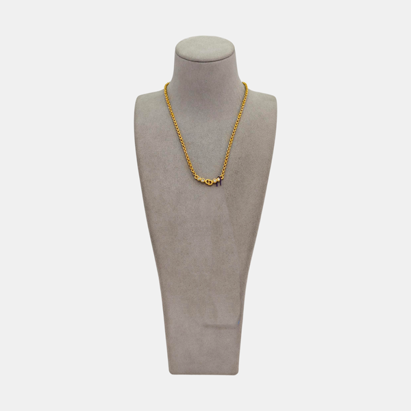 Petit CD Metal Gold Necklace