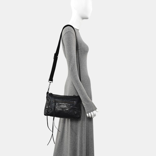 Lambskin Shoulder Bag Black