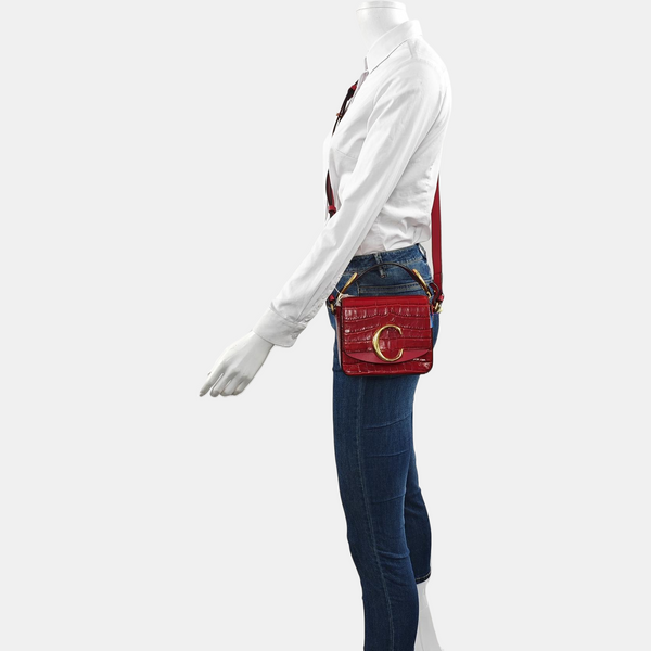 Chloé C Mini Calfskin Red