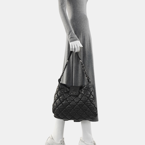 Quilted Calfskin Gray
