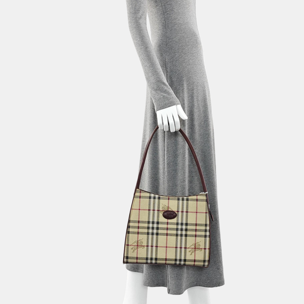 Coated Canvas Tote Bag Beige