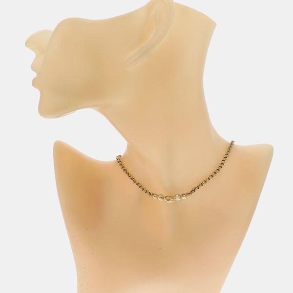 Petit CD Metal Gold Necklace