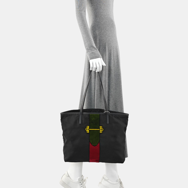 Nylon Tote Bag Black