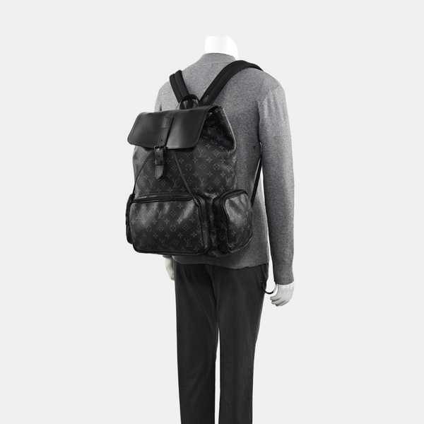 TRIO Monogram Coated Canvas Black