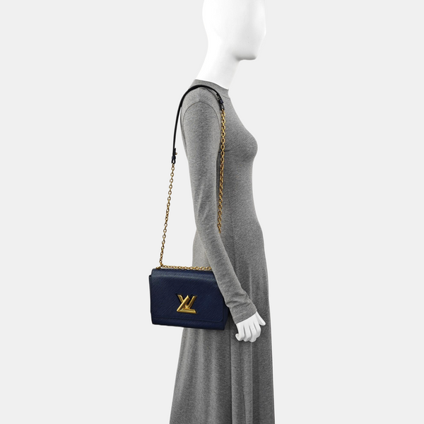 Authenticated pre-owned TWIST MM Epi Blue - Shoulder Bag at Looply