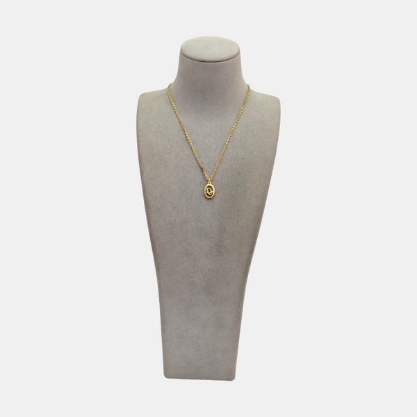 Dior Oblique Metal Gold Necklace