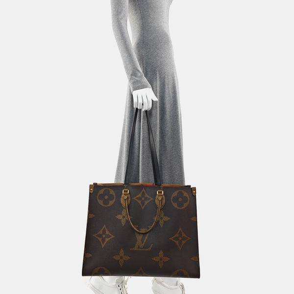 ONTHEGO GM Monogram Coated Canvas Brown