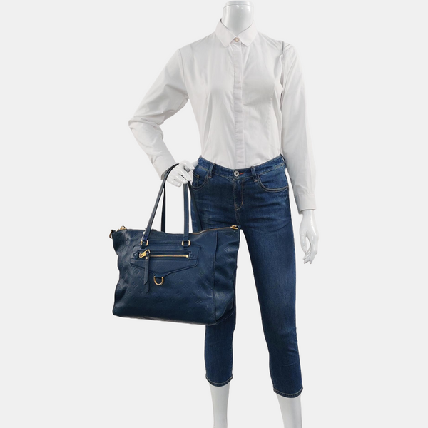 LUMINEUSE PM Monogram Calfskin Blue