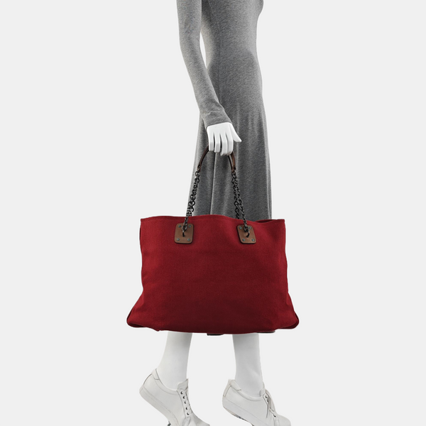 Fabric Tote Bag Red